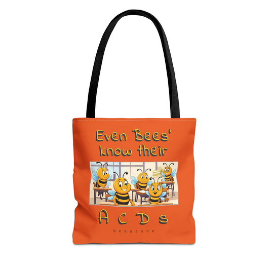 Even bees know their A C D s beeasone stylish orang Tote Bag Special Spelling Bee Promotion