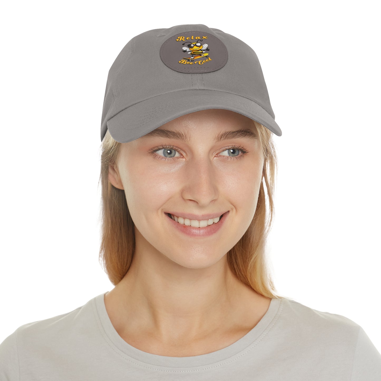 Relax Bee Cool beeasone Hat with round leather patch