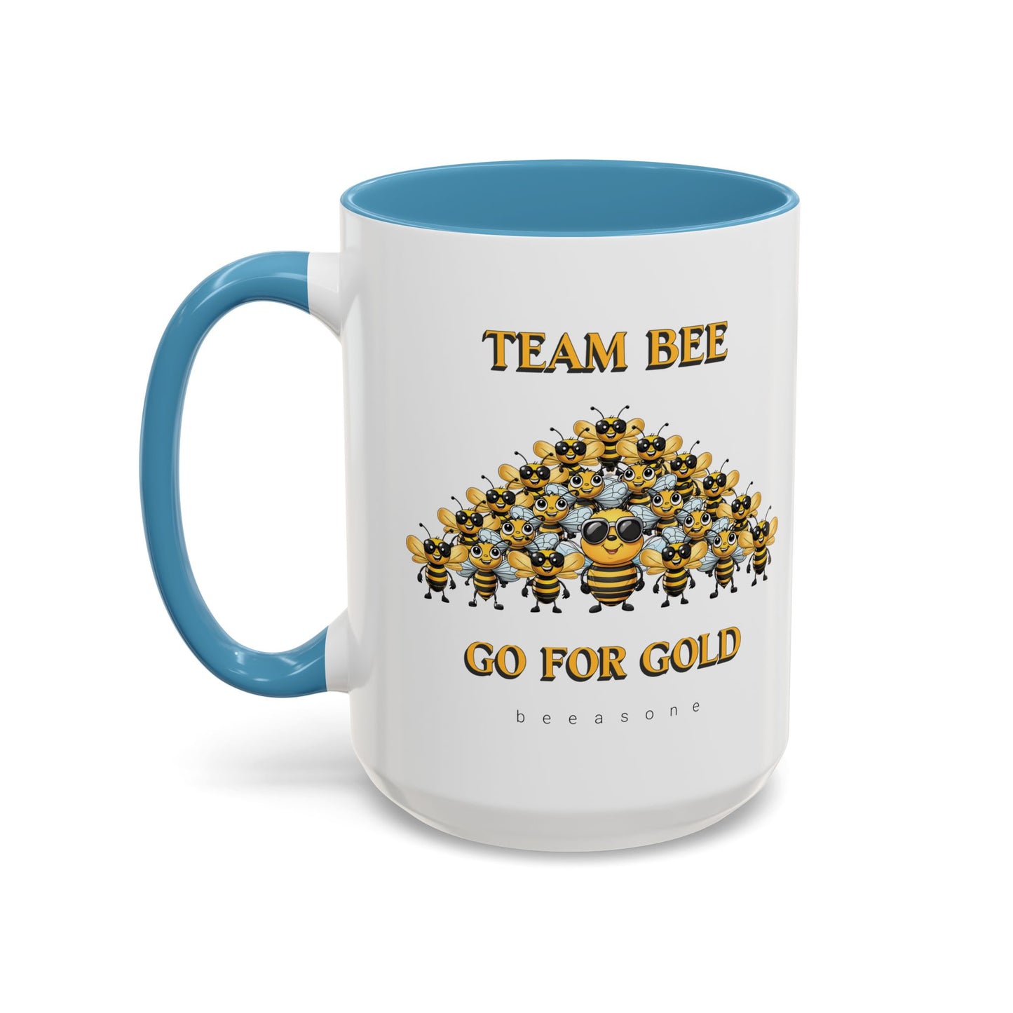 Team Bee Going for Gold beeasone Hot Chocolate or Coffee Mug 11oz (325mls) or 15oz (443mls)