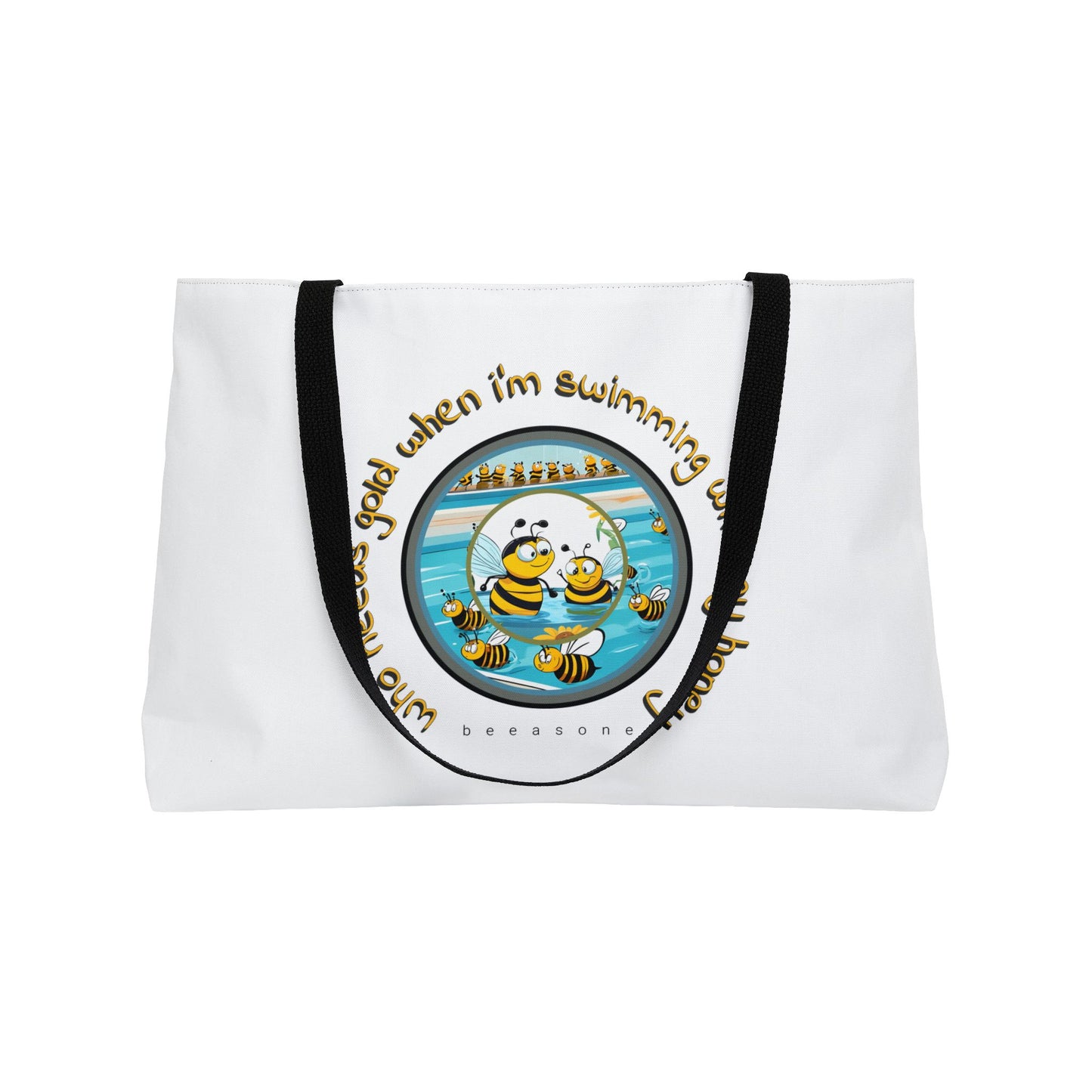 Swimming beeasone tote bag - great pool or beach bag