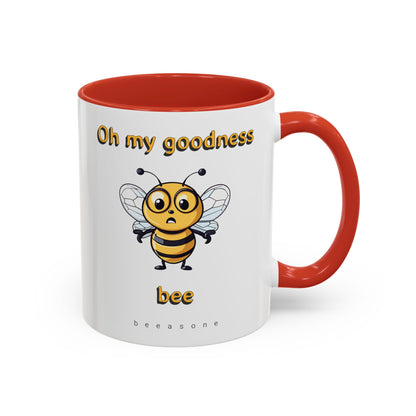 Oh my Goodness Bee beeasone Hot Chocolate or Coffee Mug (Standard size mug 11oz or 15oz lead and BPA Free)
