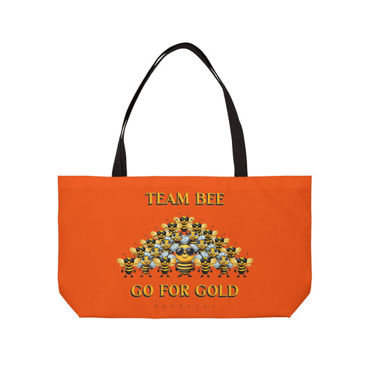 Team Bee beeasone sports tote bag Orange