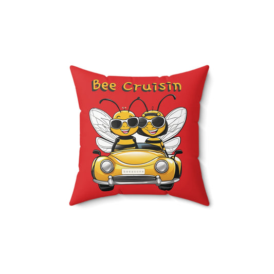 Bee Cruisin beeasone square cushion / pillow