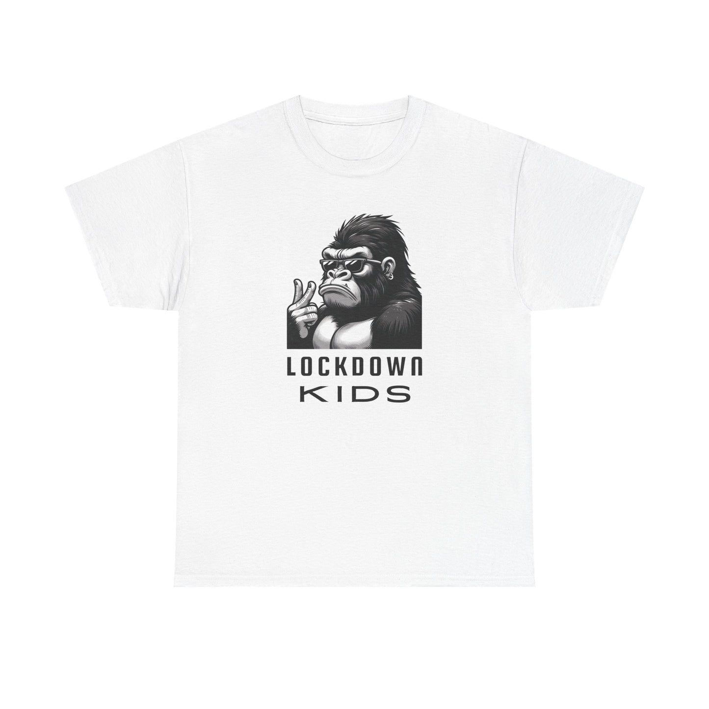 Lockdown Kids Big Gorilla - MF Heavy Cotton available in diff colors and teenage - adult sized tshirt