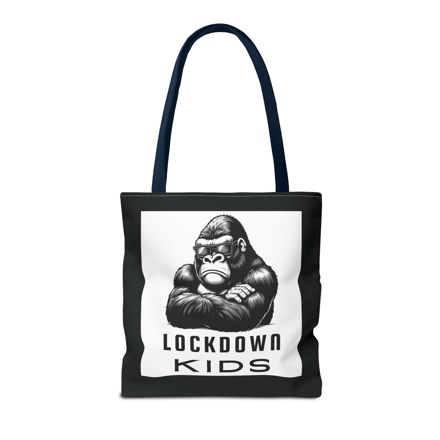 Lockdown Kids - T o t e  B a g - V6i on one side & Folded Gorilla on the other