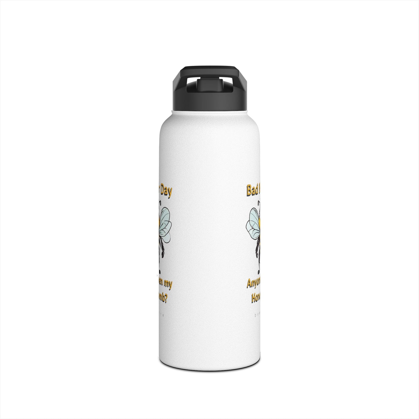 Bad Hair Day beeasone stainless steel body Water Bottle with polypropylene lid BPA free tumbler