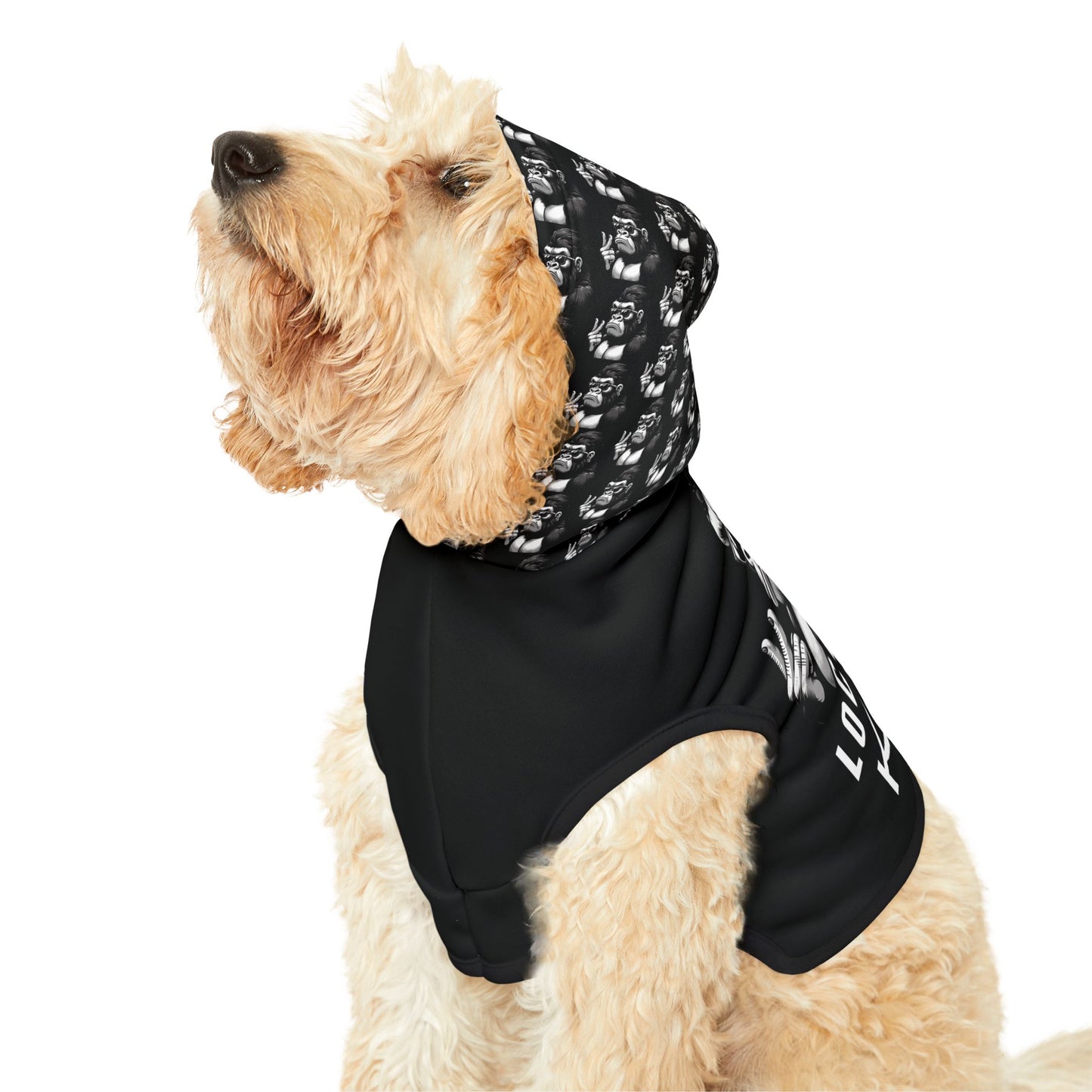 Pet Hoodie - Lockdown Kids - Gorilla ordering two coffees :)