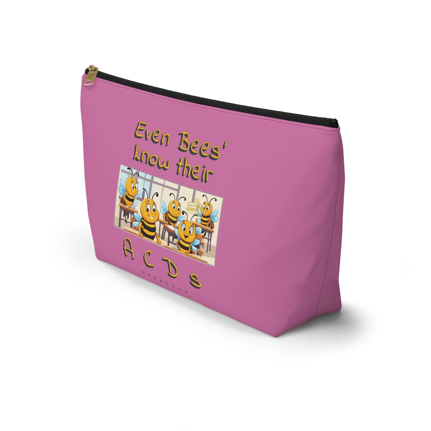 Spelling bee beeasone beeeaautiful accessories / cosmetics pouch - Pinke. Special spelling bee promotion