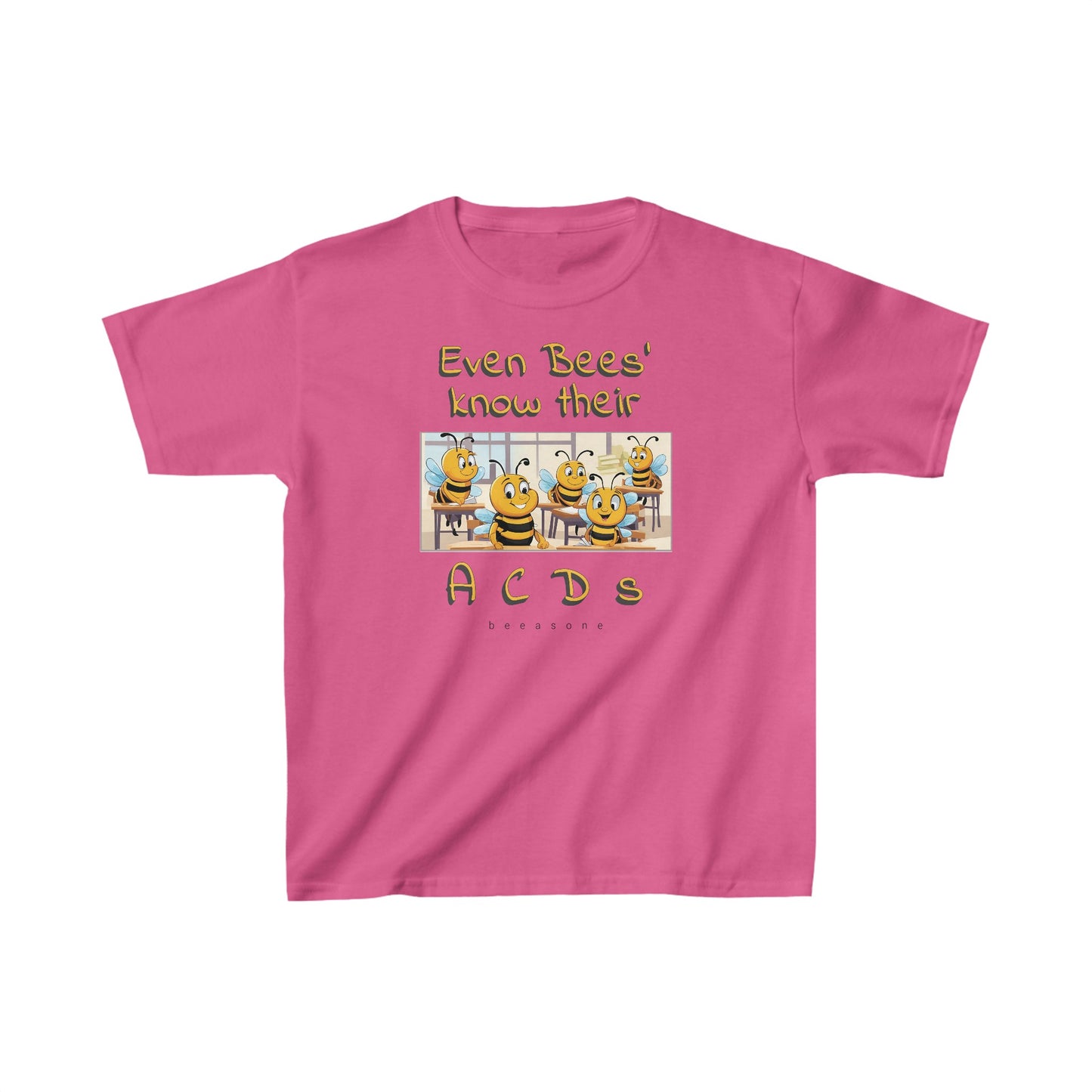 Even bees know their A C D s beeasone  Kids tee - Heavy Cotton™ Tee available in 6 colors and diff sizes