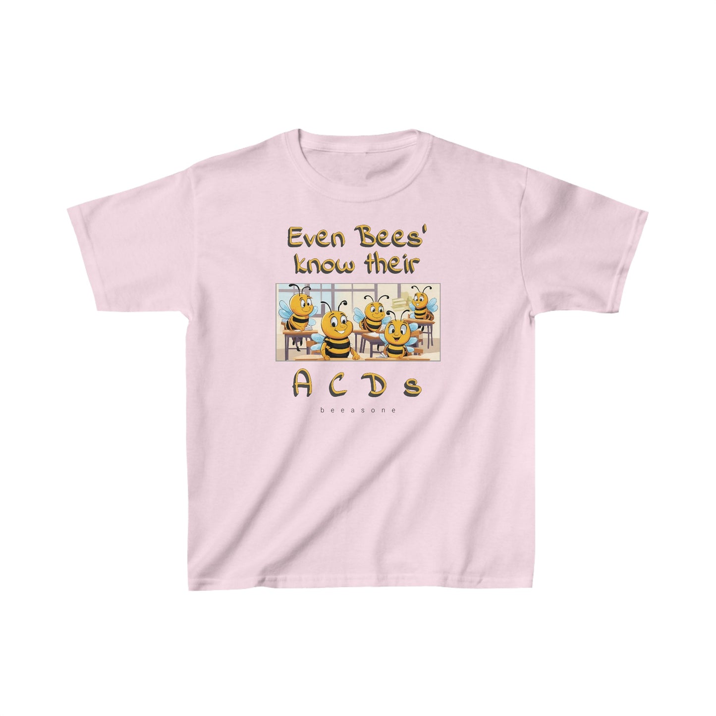 Even bees know their A C D s beeasone  Kids tee - Heavy Cotton™ Tee available in 6 colors and diff sizes