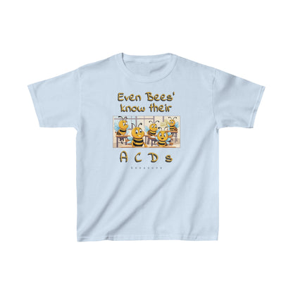 Even bees know their A C D s beeasone  Kids tee - Heavy Cotton™ Tee available in 6 colors and diff sizes