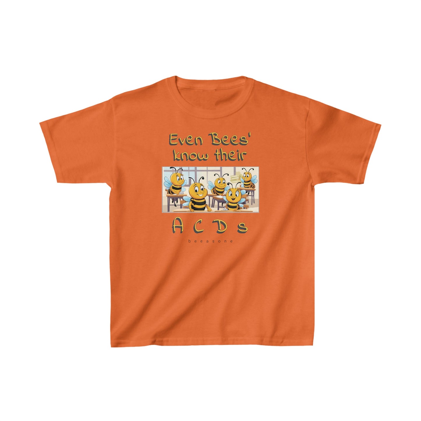 Even bees know their A C D s beeasone  Kids tee - Heavy Cotton™ Tee available in 6 colors and diff sizes