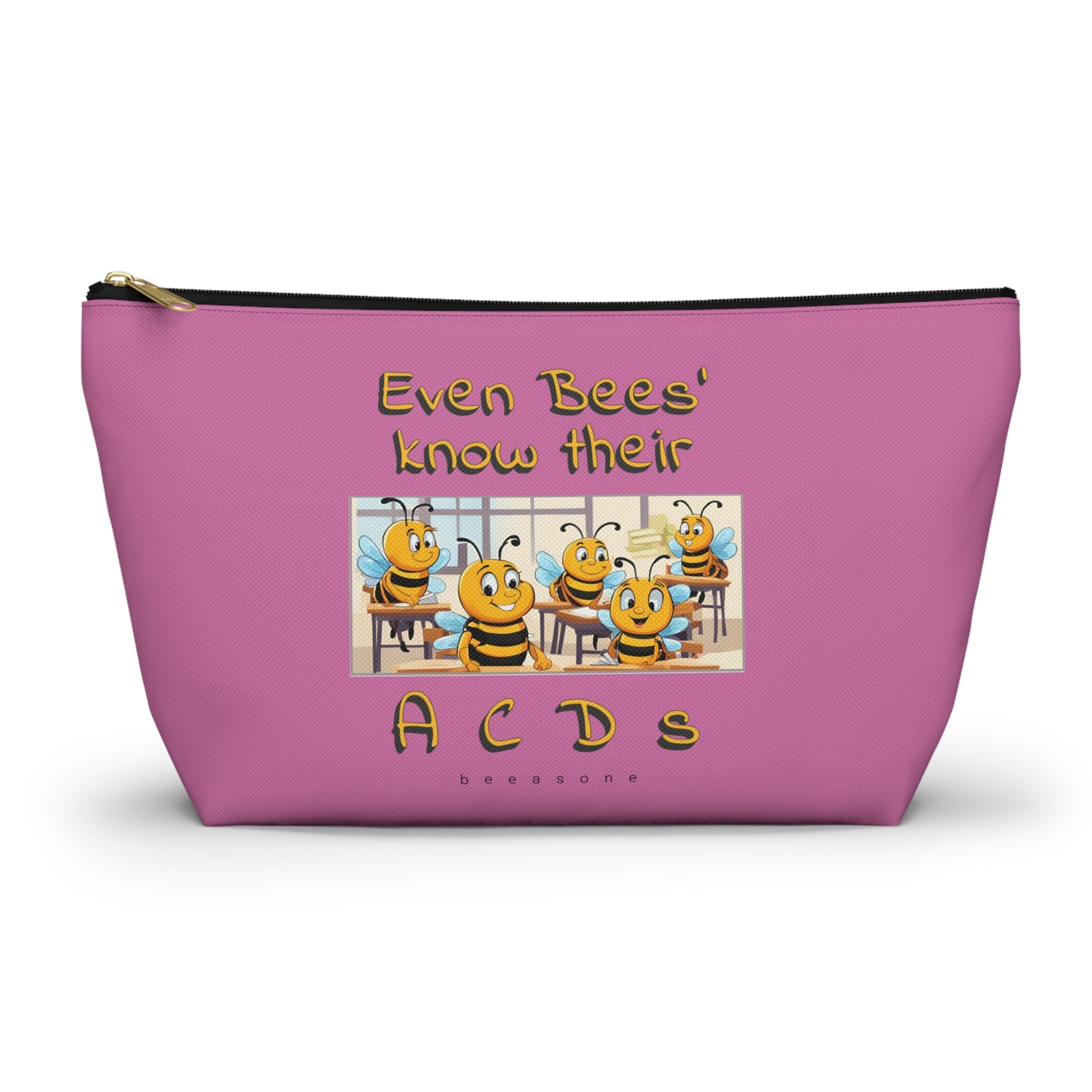 Spelling bee beeasone beeeaautiful accessories / cosmetics pouch - Pinke. Special spelling bee promotion