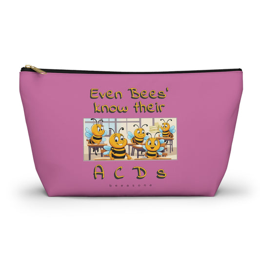 Spelling bee beeasone beeeaautiful accessories / cosmetics pouch - Pinke. Special spelling bee promotion