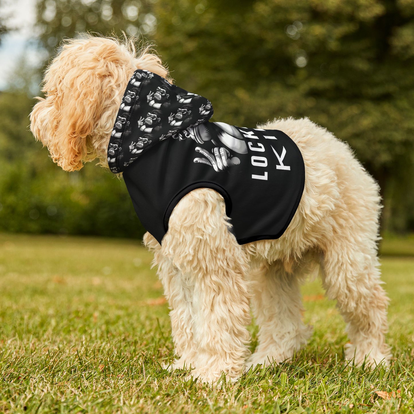 Pet Hoodie - Lockdown Kids - Gorilla ordering two coffees :)