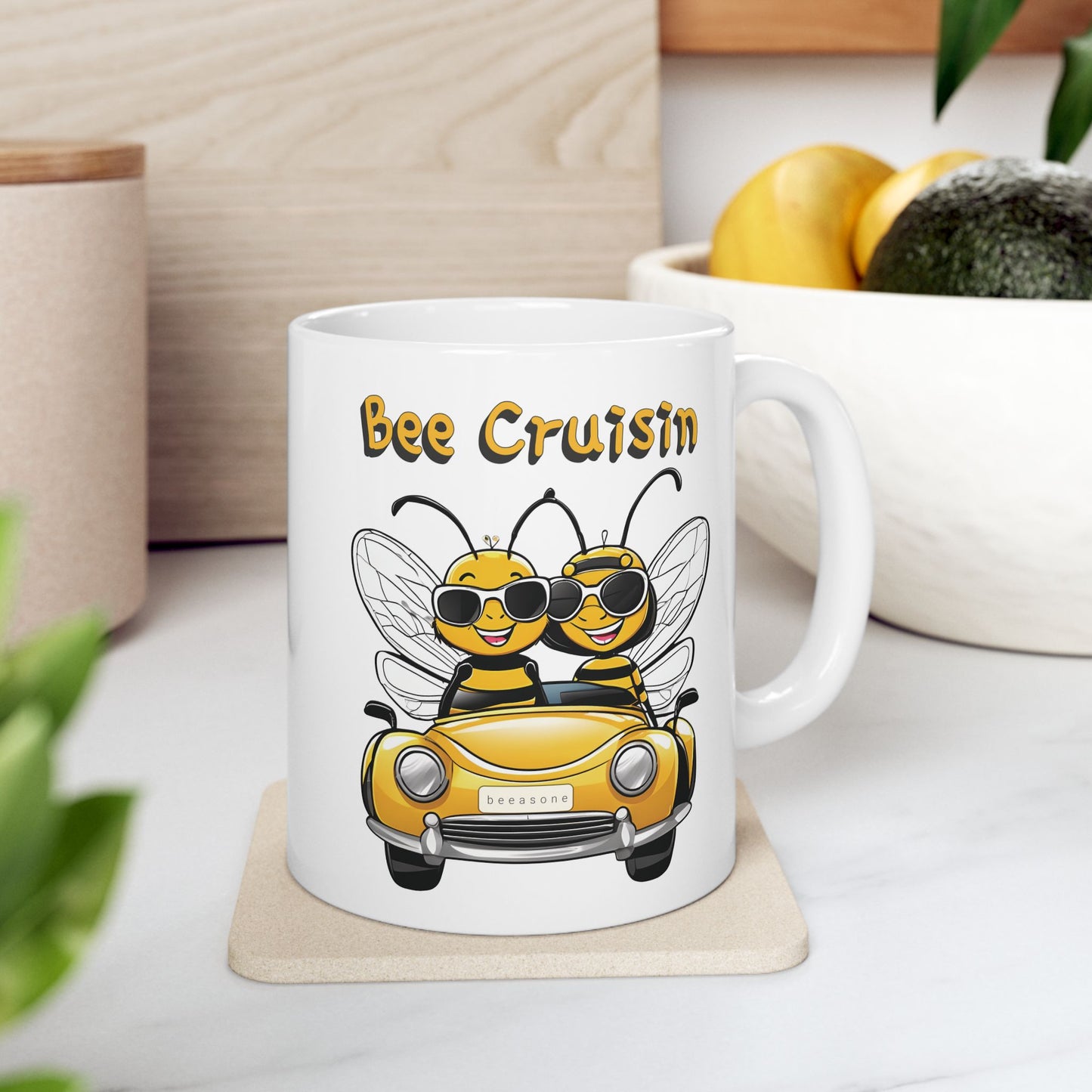 Bee Cruisin beeasone coffee mug