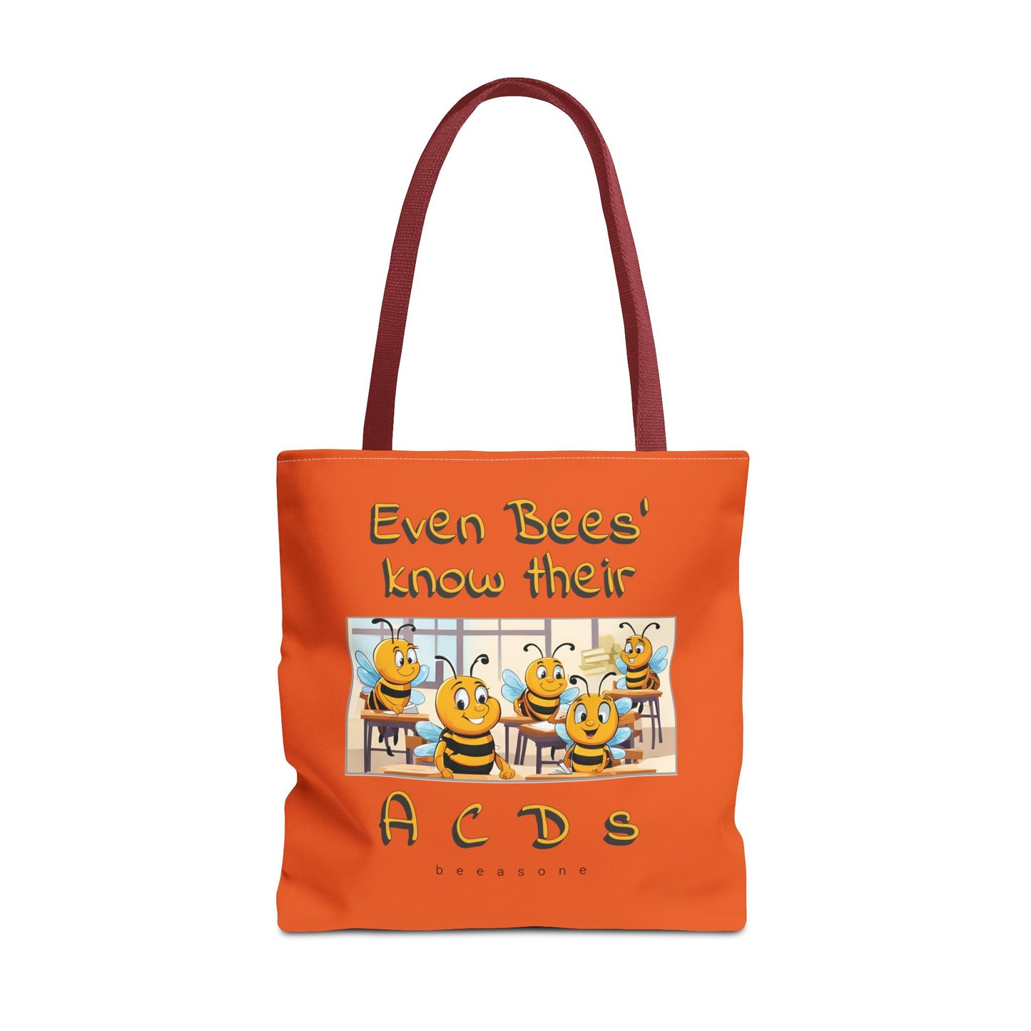 Even bees know their A C D s beeasone stylish orang Tote Bag Special Spelling Bee Promotion