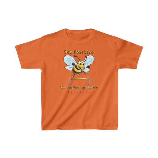 Bee Positive beeasone  Kids tee - Heavy Cotton™ Tee available in 6 colors and diff sizes