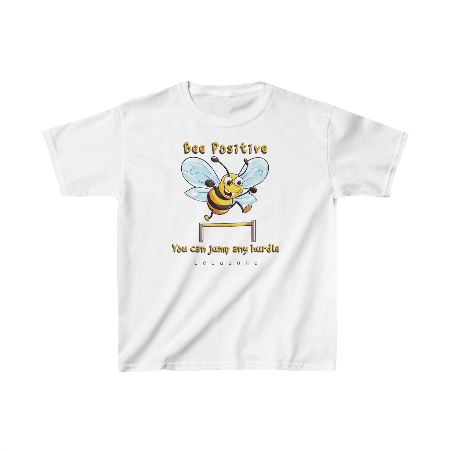 Bee Positive beeasone  Kids tee - Heavy Cotton™ Tee available in 6 colors and diff sizes