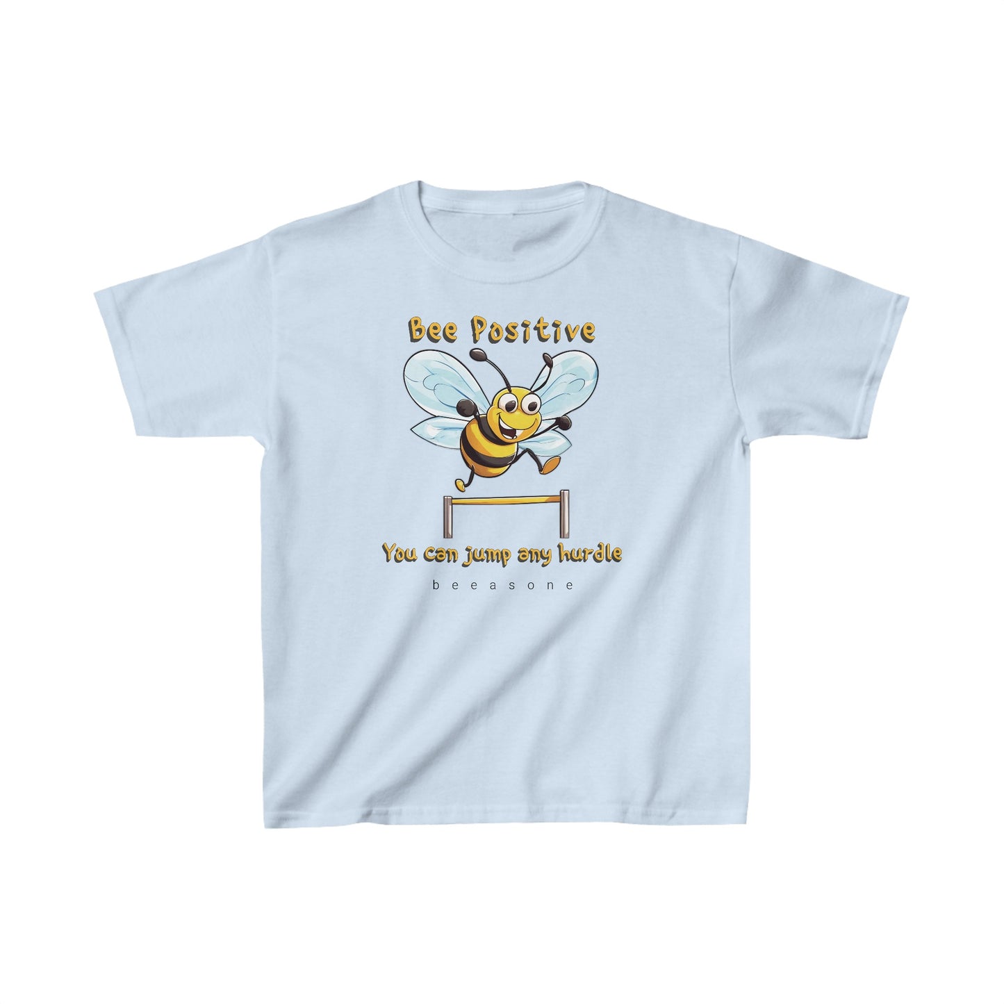 Bee Positive beeasone  Kids tee - Heavy Cotton™ Tee available in 6 colors and diff sizes