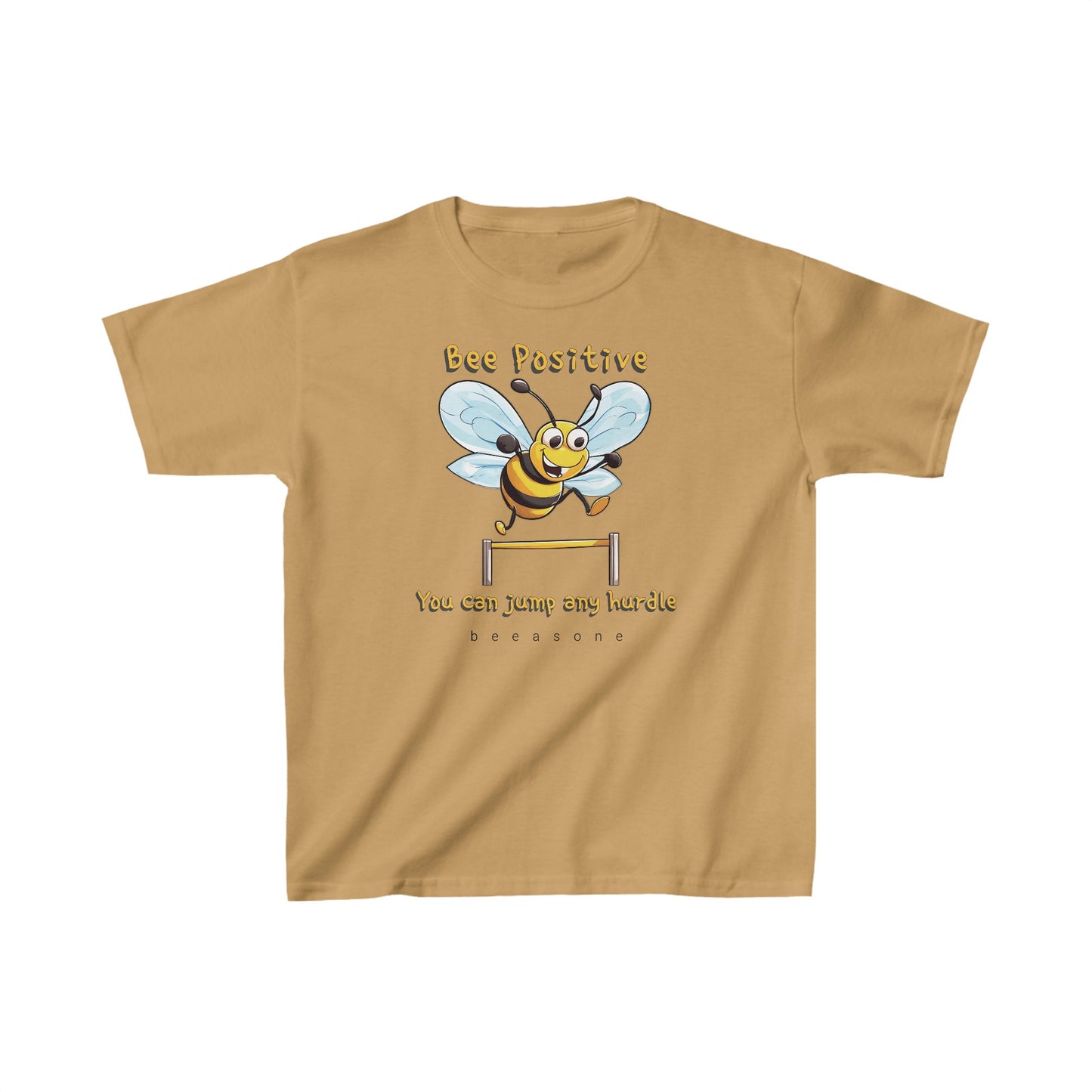 Bee Positive beeasone  Kids tee - Heavy Cotton™ Tee available in 6 colors and diff sizes