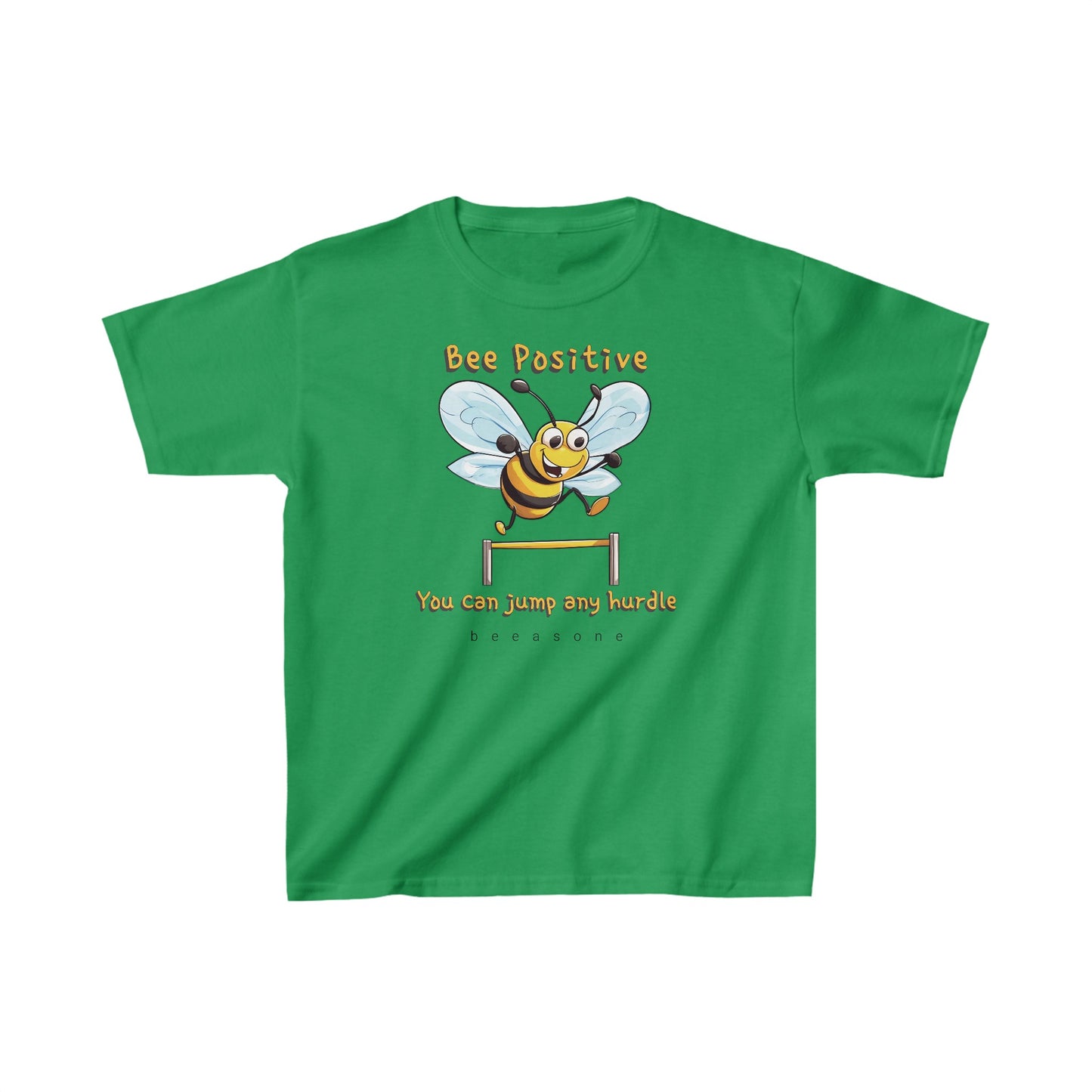 Bee Positive beeasone  Kids tee - Heavy Cotton™ Tee available in 6 colors and diff sizes