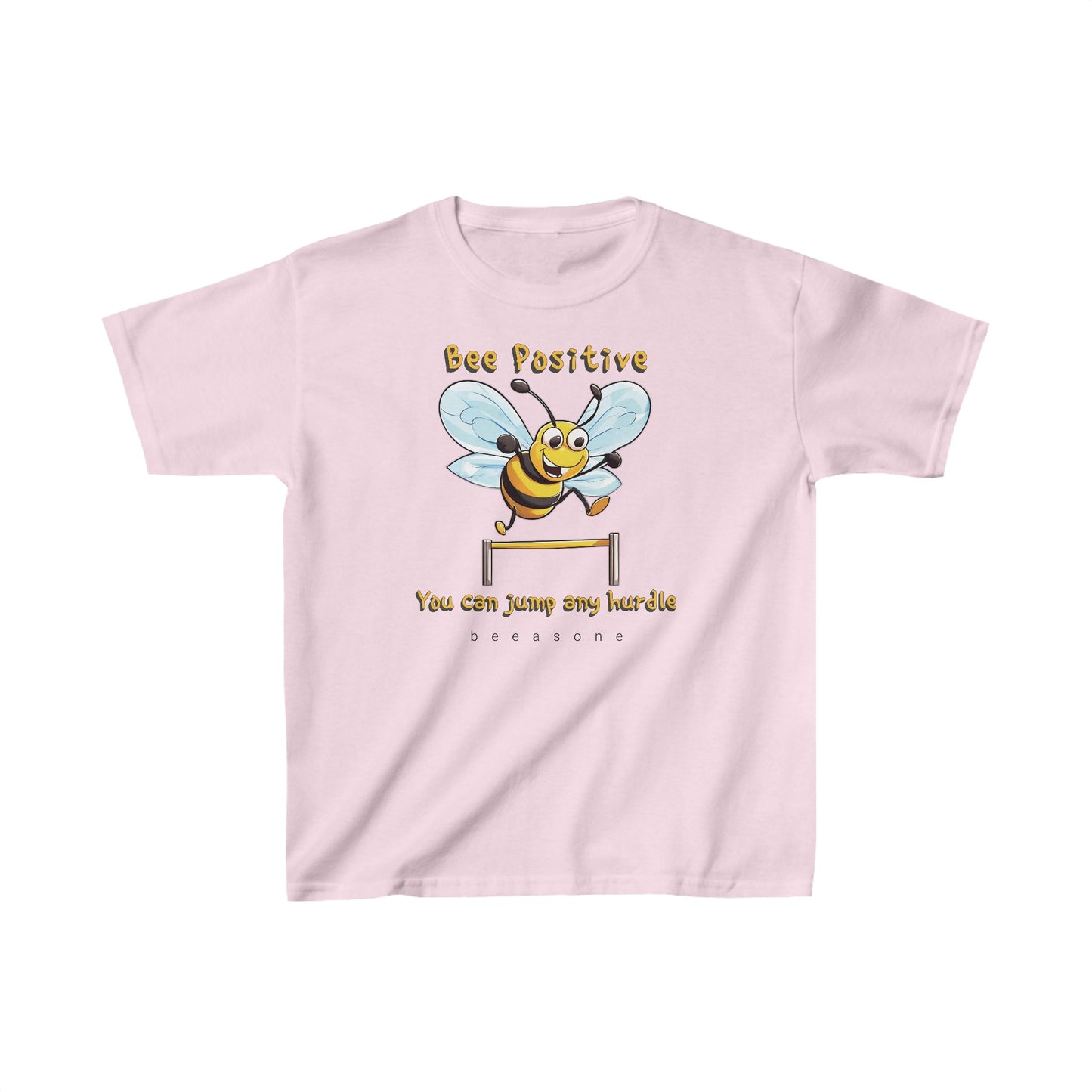 Bee Positive beeasone  Kids tee - Heavy Cotton™ Tee available in 6 colors and diff sizes