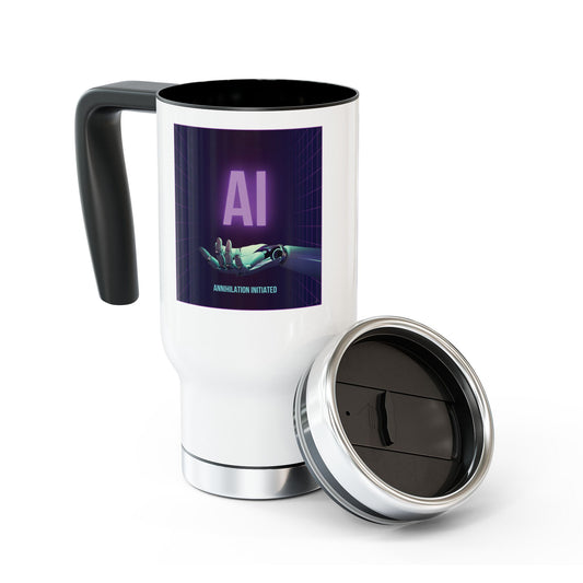 AI - Annihilation Initiated.  Handy AI Stainless Steel Traveler