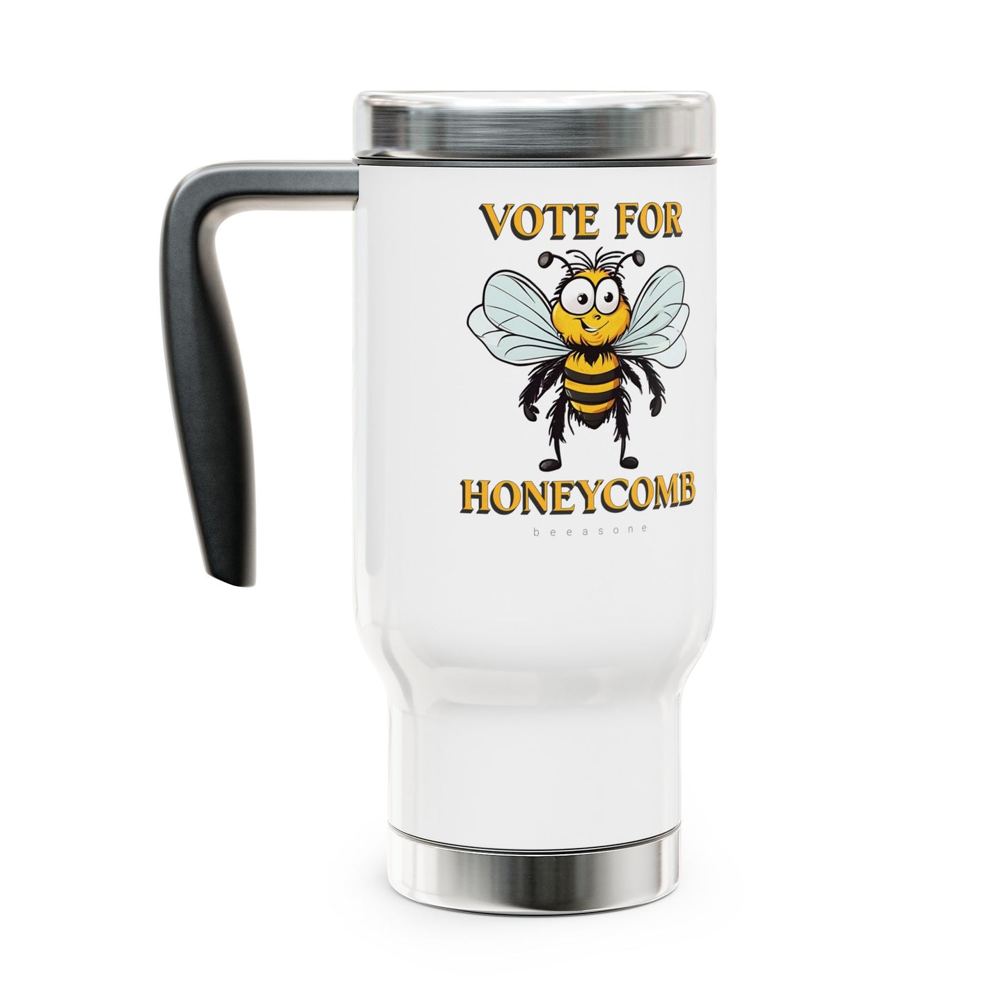 Vote for Honeycomb beeasone Stainless Steel Travel Mug with Handle, 14oz (410mls)