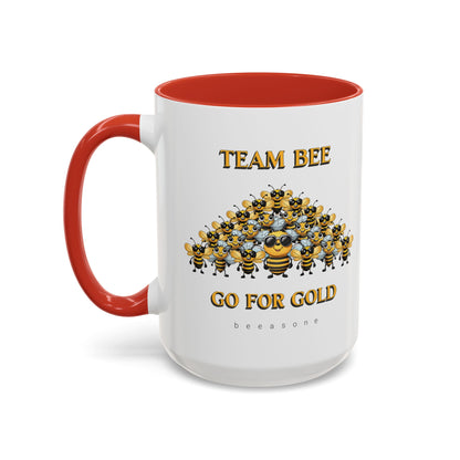 Team Bee Going for Gold beeasone Hot Chocolate or Coffee Mug 11oz (325mls) or 15oz (443mls)