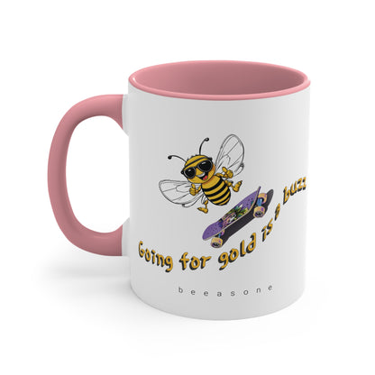 Going for Gold is a Buzz beeasone coloured Coffee Mug 325ml (Standard 11oz)