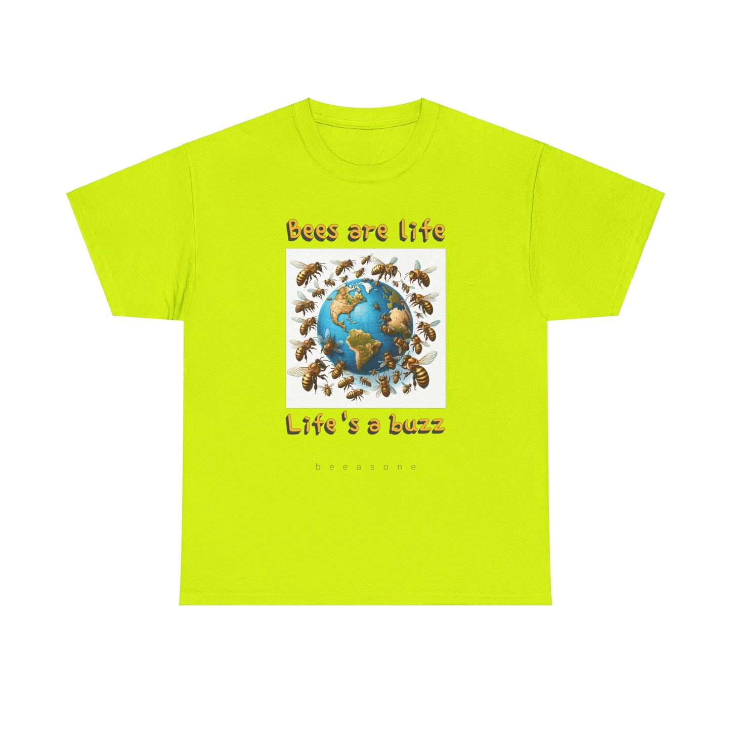 Bees are life. Life's a buzz beeasone unisex Heavy Cotton T-shirt . Diff sizes and colors available.