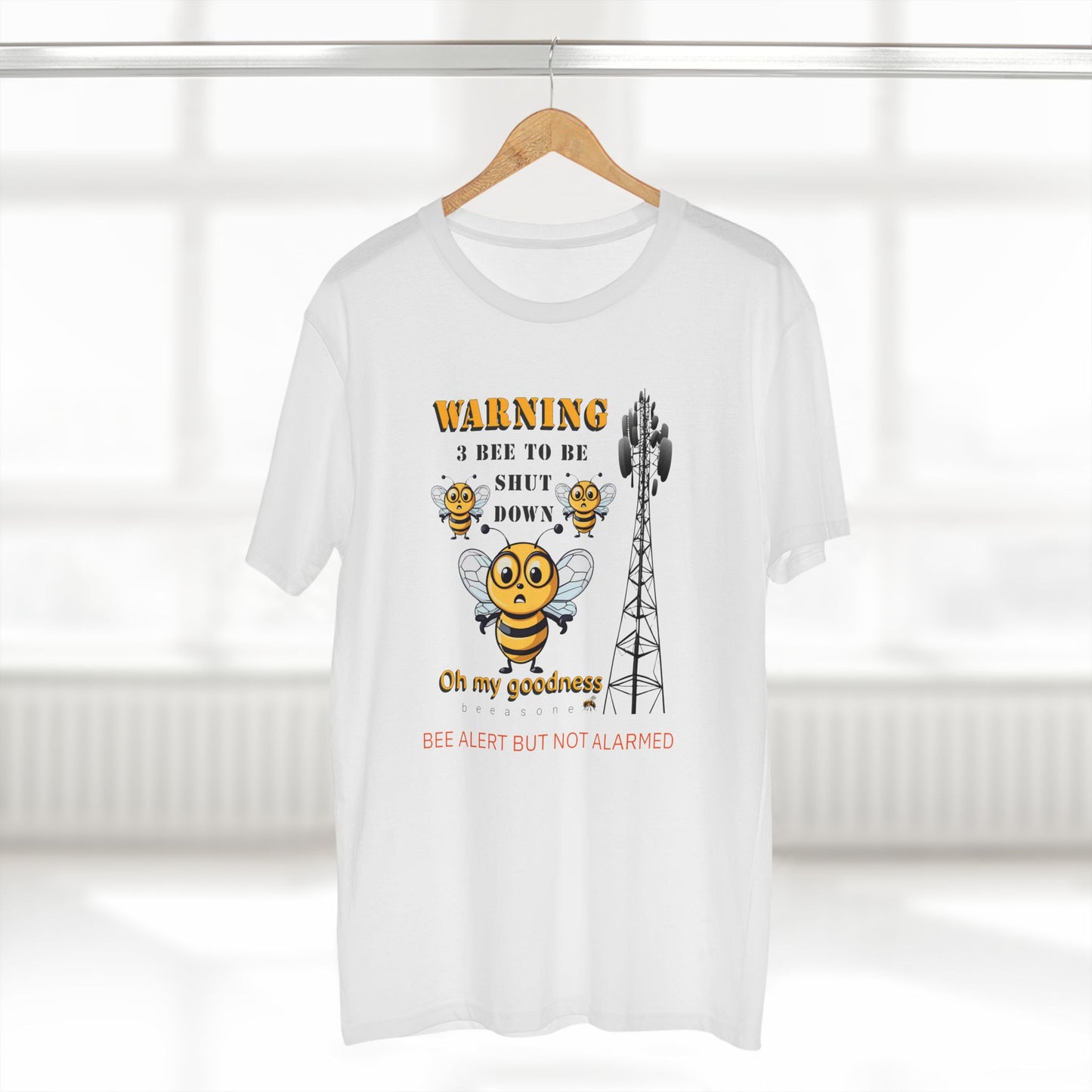 WARNING - 3 Bee to be shut down memento t-shirt men's shirt