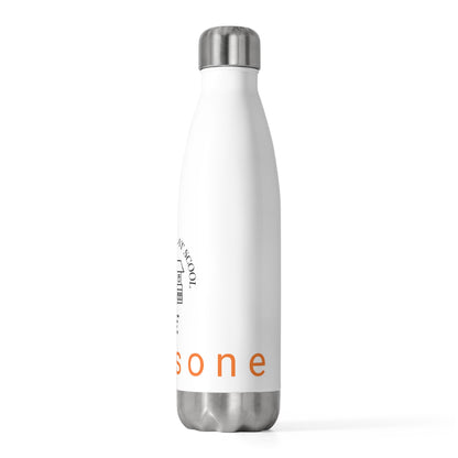 I lernt heeps at scool Lockdown 20oz (590mls) Insulated Stainless Steel Bottle with screw-on stainless steel top and silicone seal