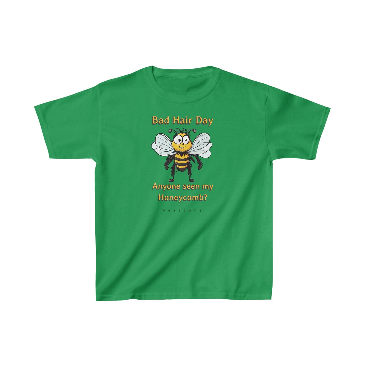 Bad Hair Day beeasone  Kids tee - Heavy Cotton™ Tee available in 6 colors and diff sizes tshirt