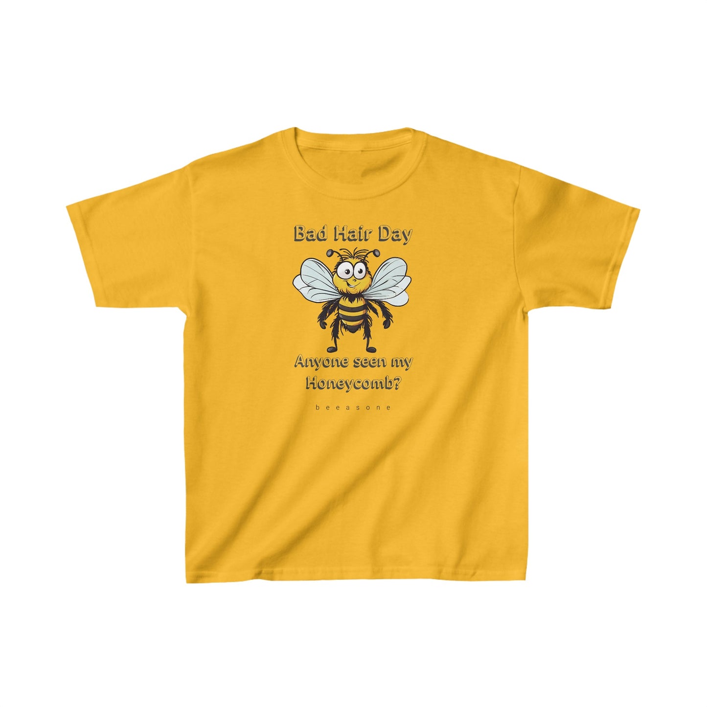 Bad Hair Day beeasone  Kids tee - Heavy Cotton™ Tee available in 6 colors and diff sizes tshirt