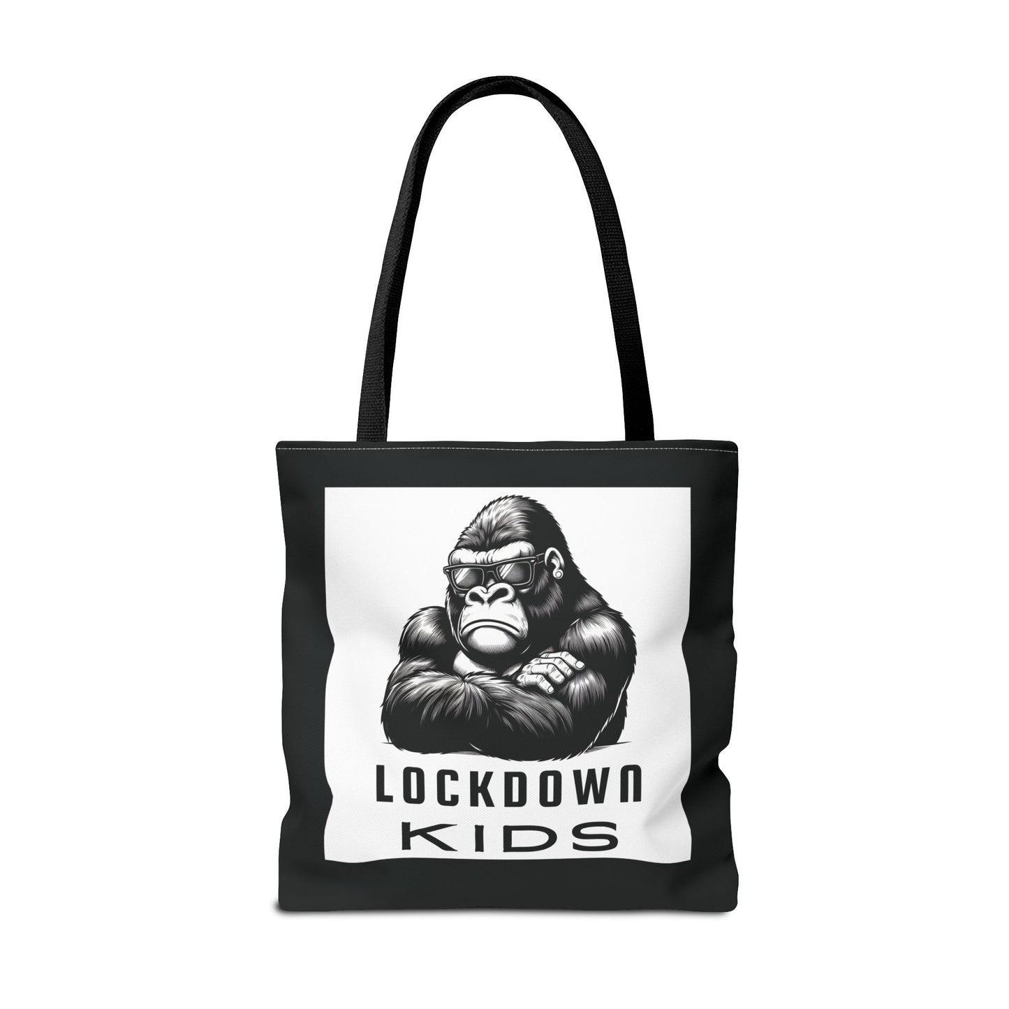 Lockdown Kids - T o t e  B a g - V6i on one side & Folded Gorilla on the other