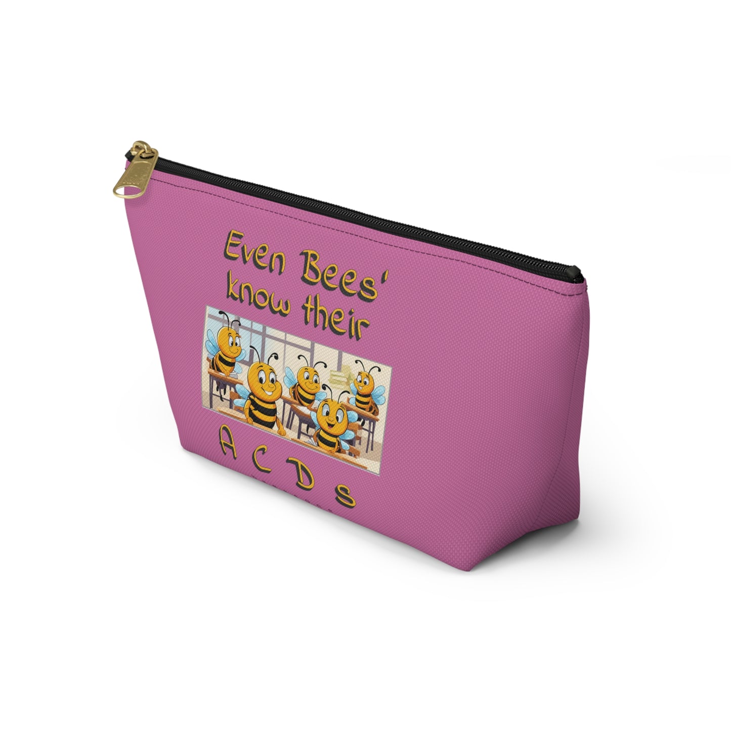 Spelling bee beeasone beeeaautiful accessories / cosmetics pouch - Pinke. Special spelling bee promotion