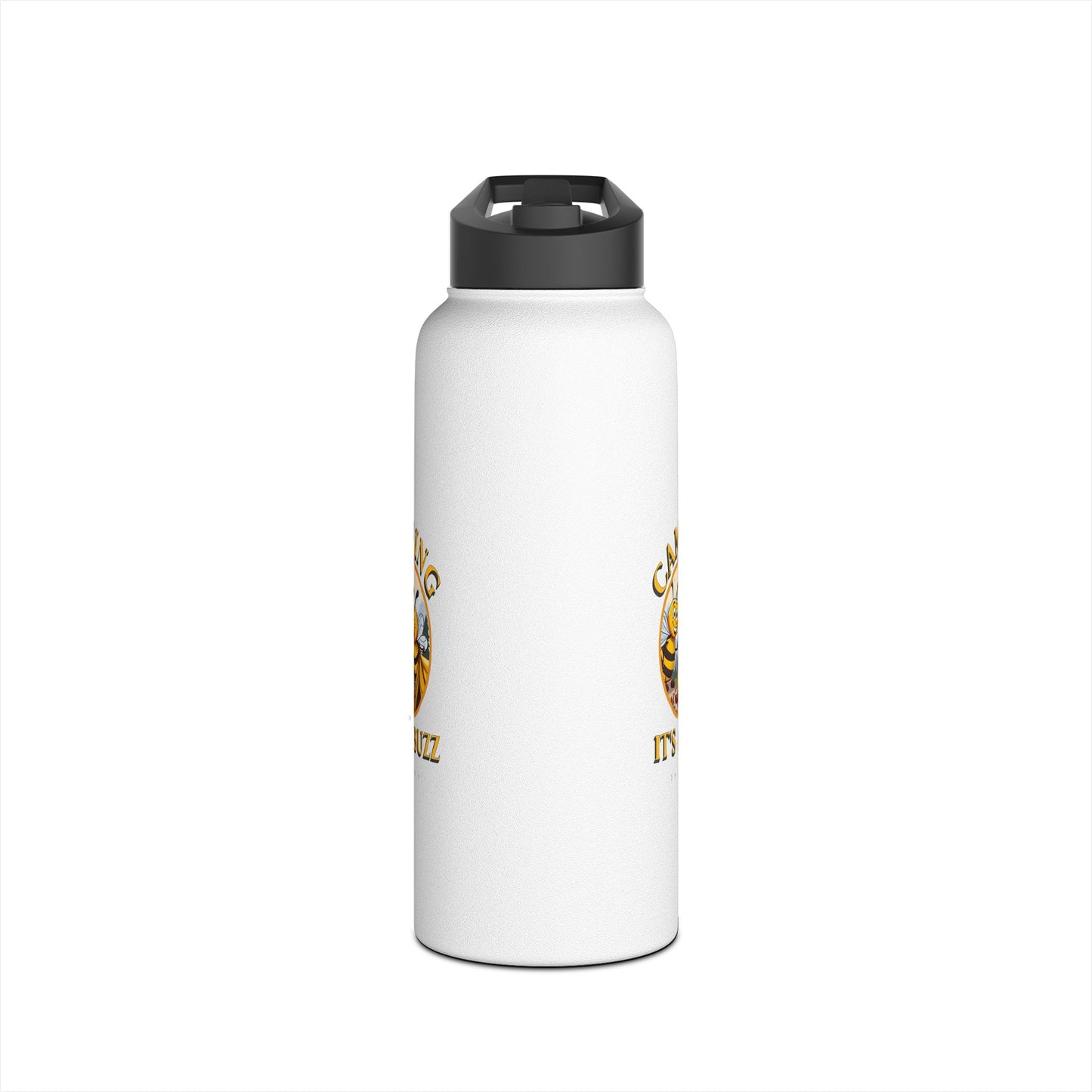 Camping it's a buzz beeasone stainless steel body Water Bottle with polypropylene lid BPA free tumbler