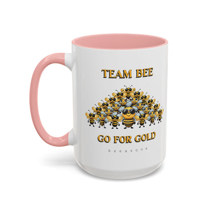 Team Bee Going for Gold beeasone Hot Chocolate or Coffee Mug 11oz (325mls) or 15oz (443mls)