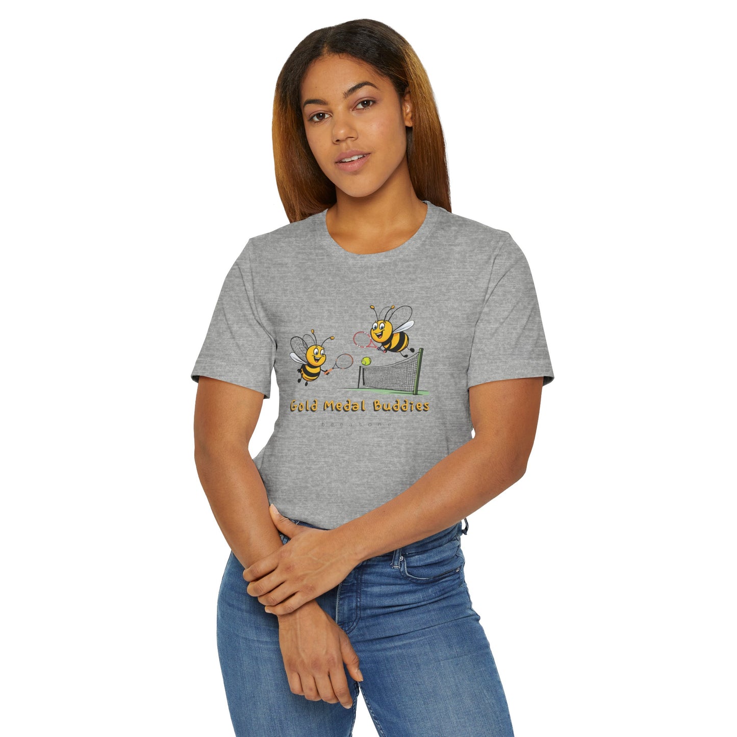 Gold Tennis beeasone Unisex Jersey T-Shirt