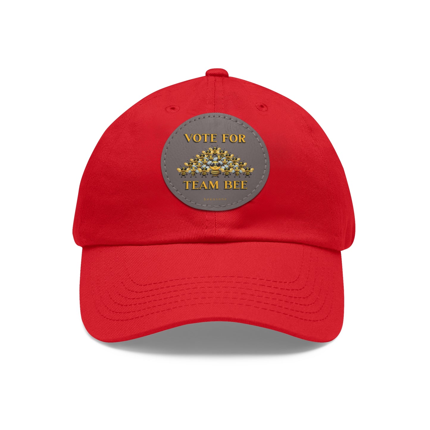 Vote for Team Bee beeasone Hat with round leather patch