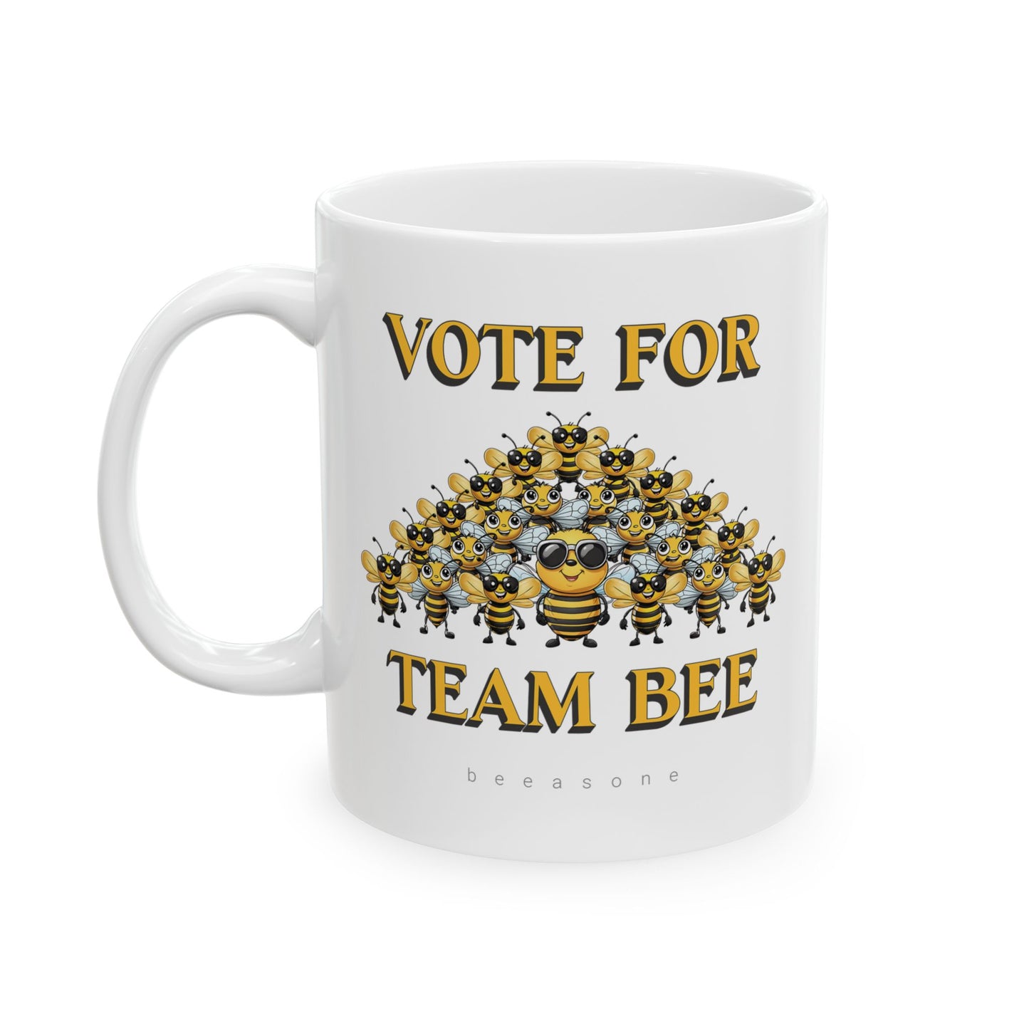 Vote for Team Bee beeasone coffee mug