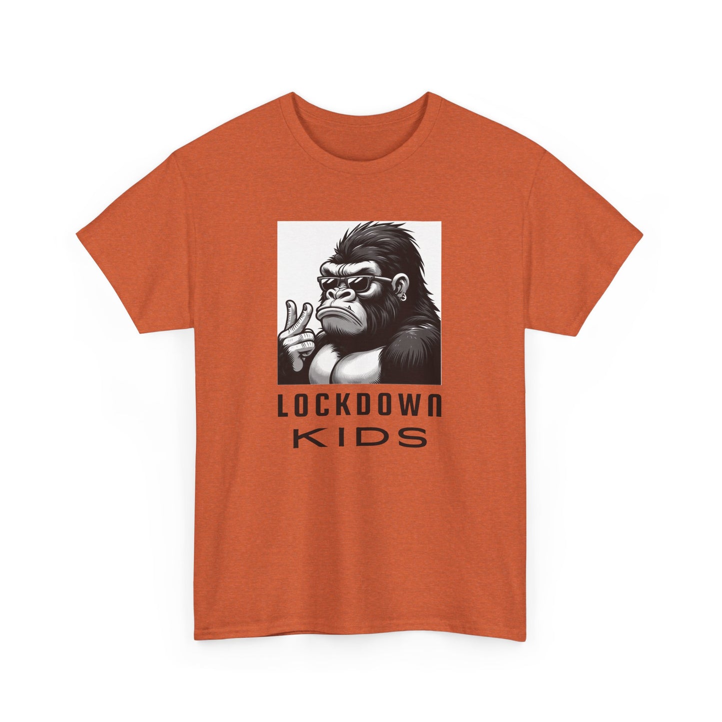 Lockdown Kids Big Gorilla - MF Heavy Cotton available in diff colors and teenage - adult sized tshirt