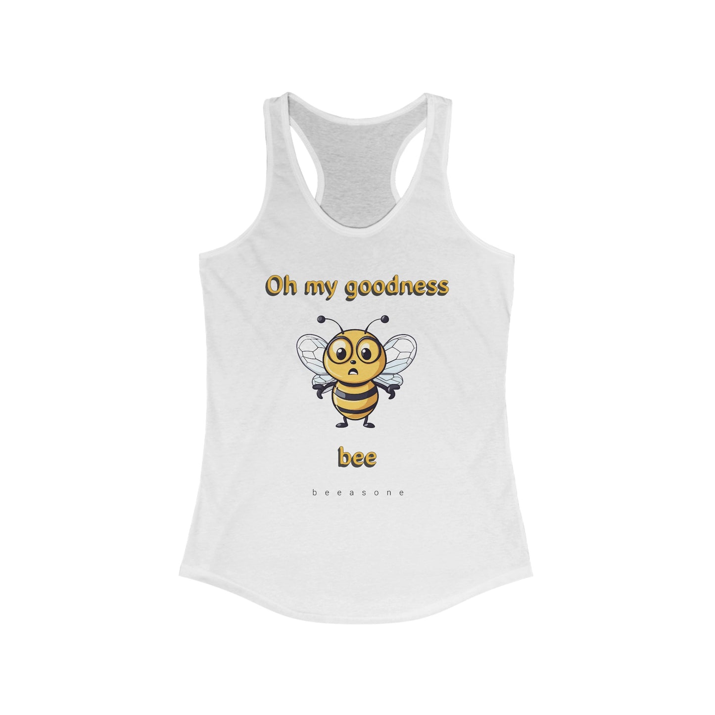 Oh my goodness bee beeasone Women's Ideal Cool Racerback Tank Top