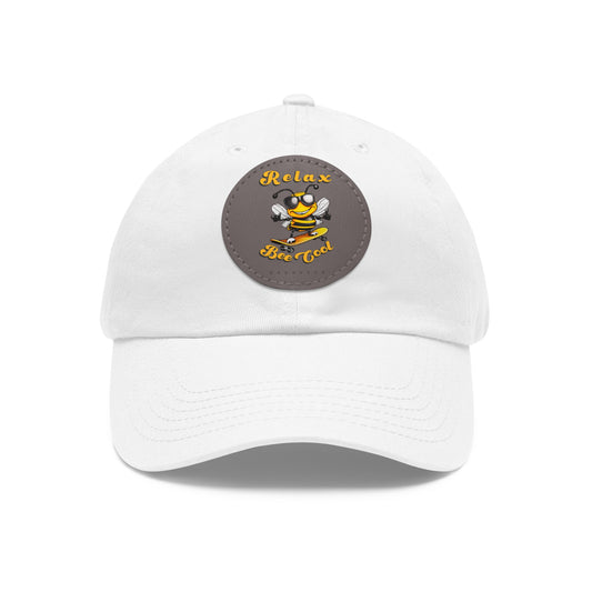 Relax Bee Cool beeasone Hat with round leather patch