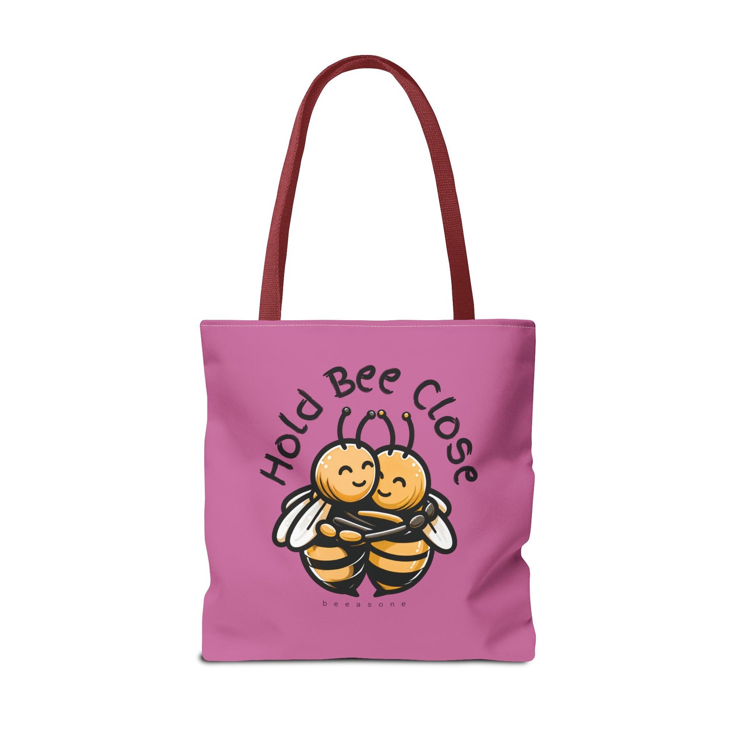 Hold bee close beeasone stylish light pink tote bag