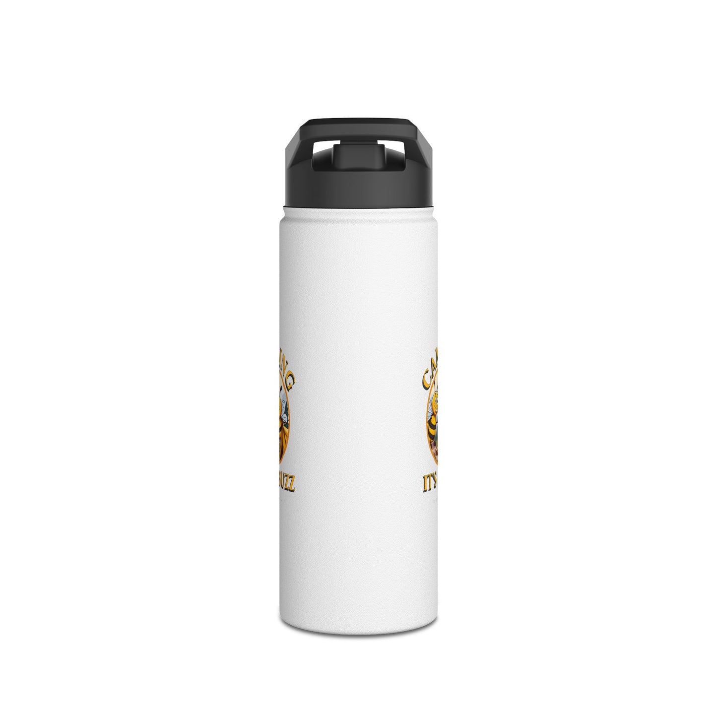 Camping it's a buzz beeasone stainless steel body Water Bottle with polypropylene lid BPA free tumbler