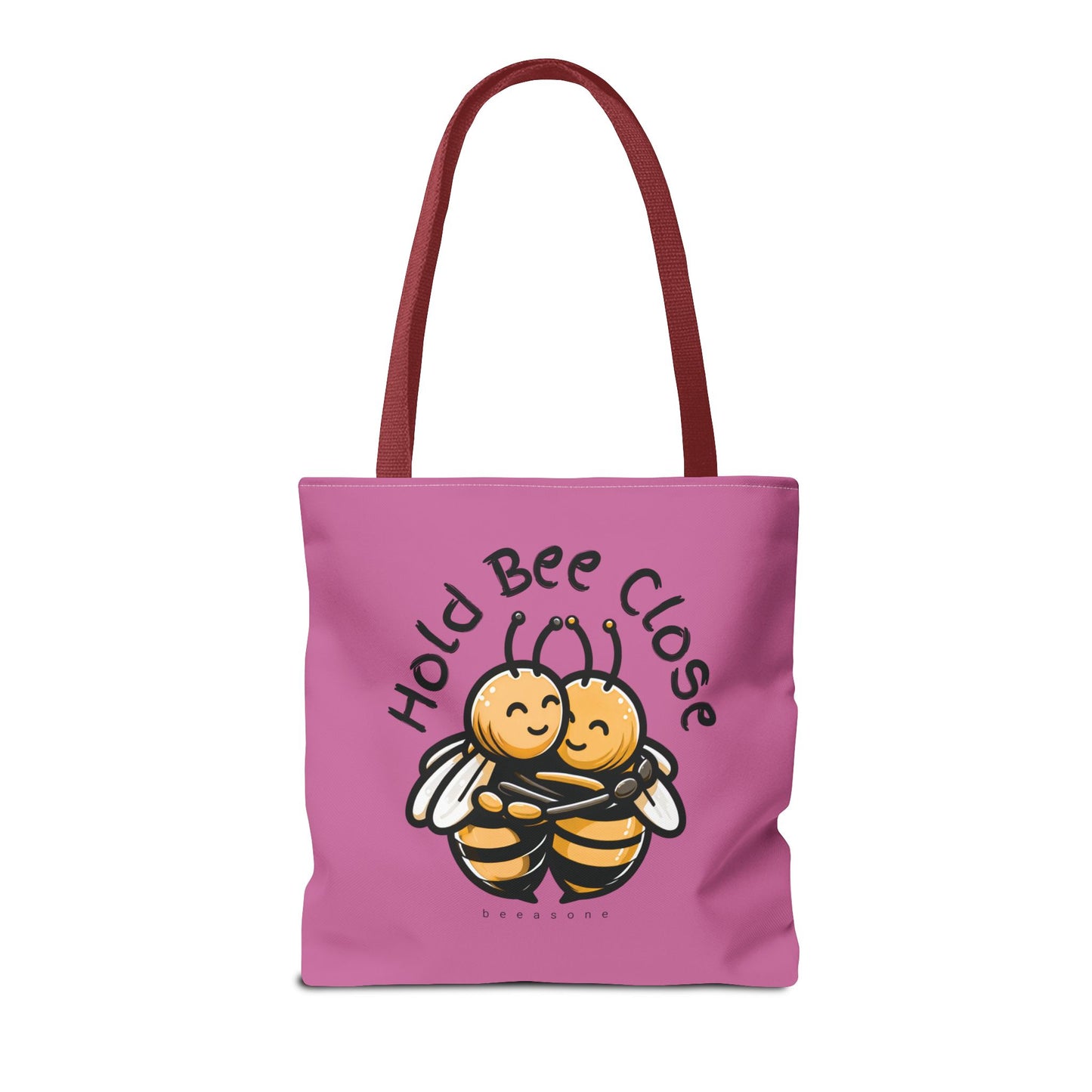 Hold bee close beeasone stylish light pink tote bag