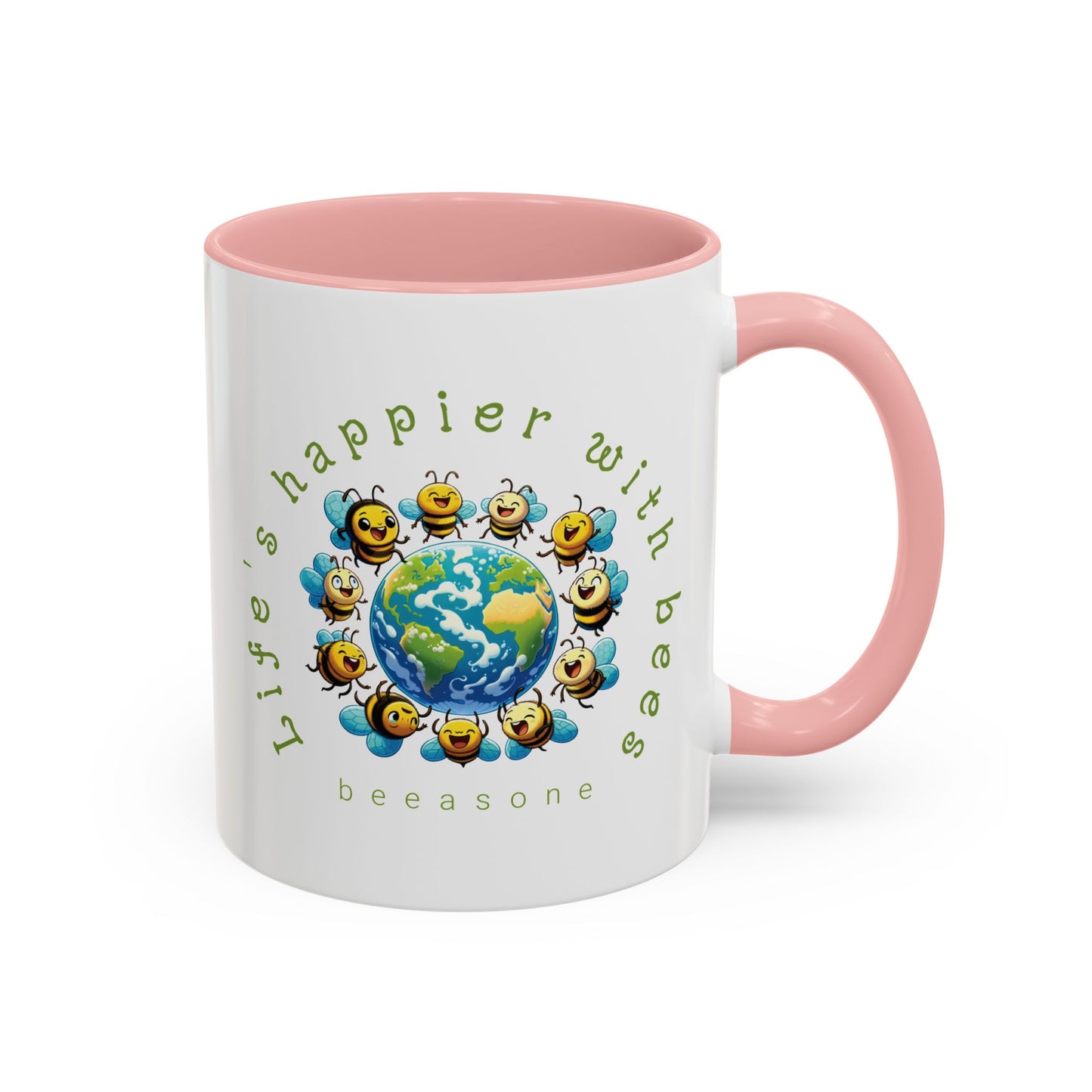 Life's Happier beeasone Hot Chocolate or Coffee Mug 11oz (325mls) or 15oz (443mls)